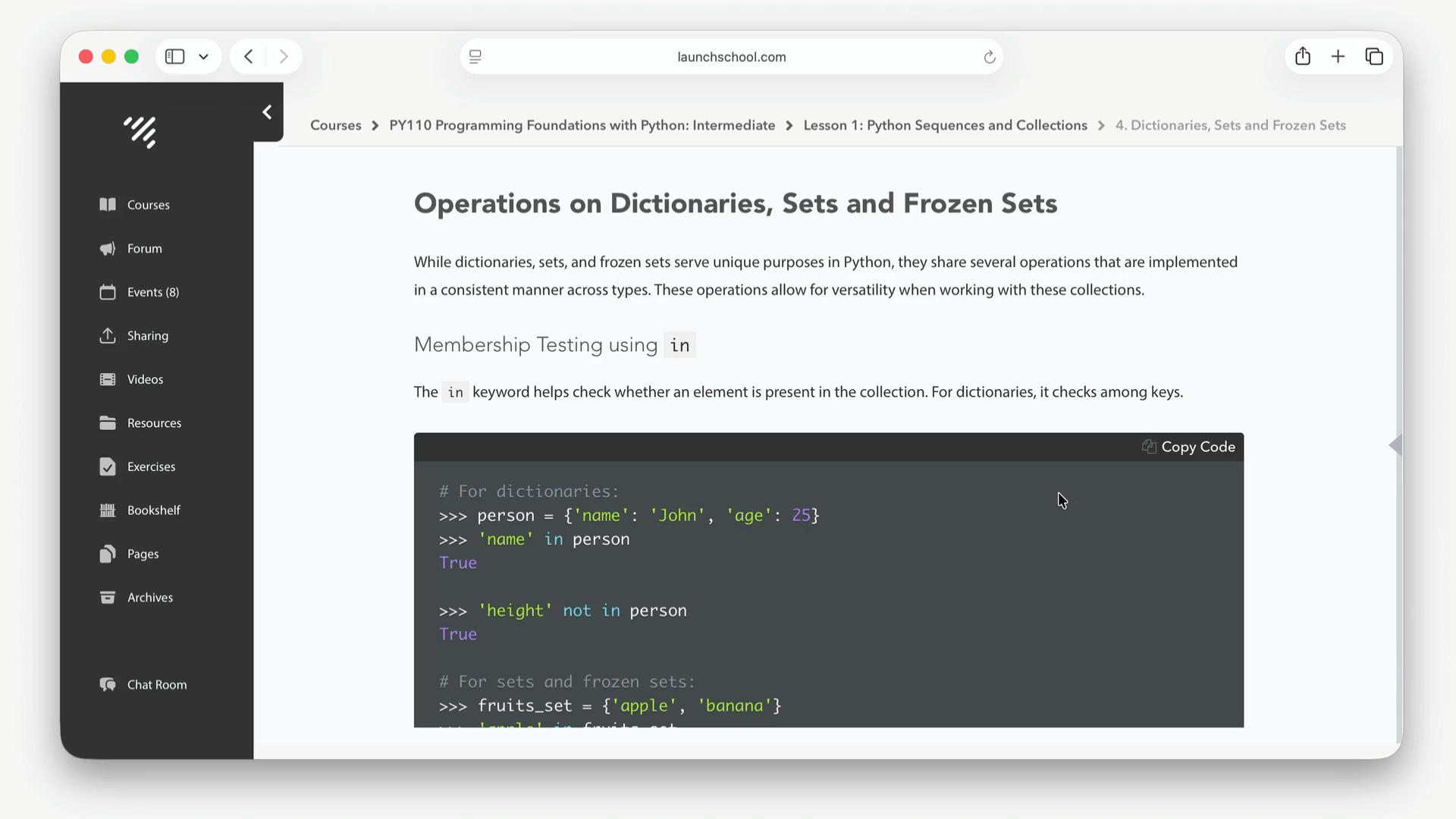 Creating a new conversation