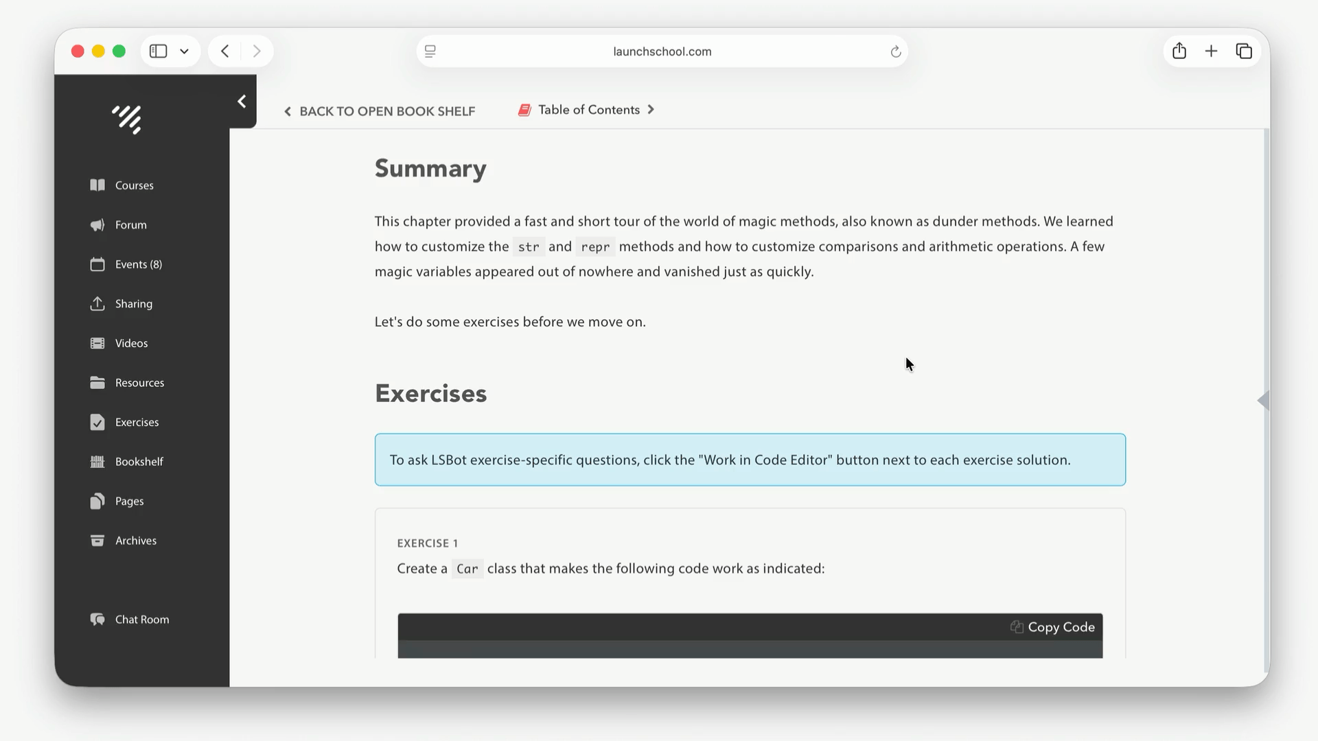 Getting a hint from LSBot on a book